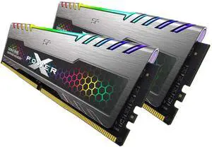 SP Silicon Power 16GB (8GBx2) XPOWER RGB Turbine Gaming DDR4 3200MHz (PC4 25600) 288-pin CL16 1.35V UDIMM Desktop Memory Module - Low Voltage