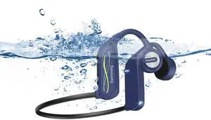 bone conduction headphones bone conducting headphones wireless bluetooth titanium open ear bone conduction headphones wireless with IPX8 waterproof 16GB memory offline use headphones for gym