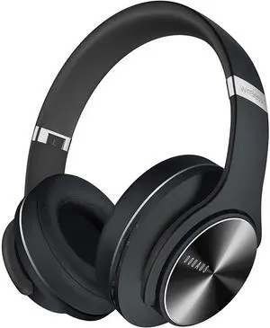 DOQAUS Bluetooth Headphones Over Ear, 90H Playtime Wireless, 3 EQ Modes, HiFi Audio & Deep Bass, ENC Noise Isolating Mic, Soft Earpads for Phone/PC