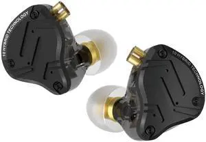 KZ ZS10 PRO X in Ear Monitor Headphones, Upgrade 4BA+1DD Hybrid Driver IEM Earphones, HiFi Metal Wired Gaming Earbuds, for Singers Bass Player Drummers Guitarist Musicians Dj (Without Mic,Black)