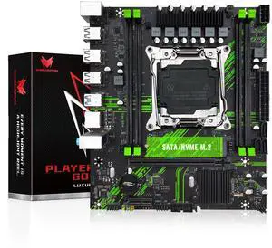 SHANGZHAOYUAN X99 PR9 LGA 2011-3 Motherboard for Intel Xeon E5 V3 V4 LGA 2011-v3 Socket Processor (DDR4 Max 128GB, PCIe 3.0, M.2 Protocol, SATA 3.0, USB 3.0, Gigabit LAN)