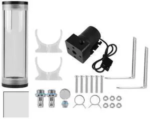 CPU Water Cooler System for PC, Cylinder Heat Sink, 50m Diameter & 160mm Long Computer Heat Dissipation, 800L/H Mini DC Cooling Pump Liquid