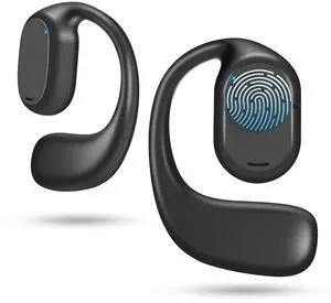 ASIILOVI Open Ear Headphones VG332, Air Conduction Headphones Bluetooth 5.3 Earbuds, 16 Hours Playtime Dual 16.2mm Dynamic Drivers