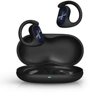 1MORE Fit SE S30 Open Ear Headphones, Wireless Bluetooth Headphones with 4 Microphones for Clear Calls, Sports Earbuds Split Design with Earhooks, IPX5, 30-Hour Playtime, 5.3, Black (EF606)