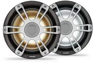 Garmin Fusion® Signature Series 3i Marine Coaxial Speakers, 8.8" 330-watt CRGBW Coaxial Sports Gray Marine Speakers (Pair)