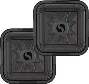 KICKER Subwoofer Package of 2 Items: 10" Solo-Baric L7T Subwoofers DVC 4-ohm (Pair) - 2X 46L7T104 Subs