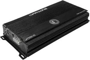 Gravity Audio E7500.1D Warzone 7500W True RMS Car Amplifier Class D Amp 1/2/4 Ohm Stable with Remote Sub Control with 1 Year Full Replacement Warranty Bundle