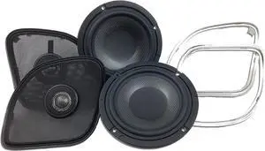 Hogtunes Wild Boar Audio WBC 1654 RG High Performance 6.5" Front Speakers with Grills (2 Pack), Fits 2015-2024 Harley-Davidson Road Glide Models