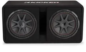 KICKER CompVR 12" (30cm) Dual subwoofers in Vented Box, 2-ohm, RoHS Compliant