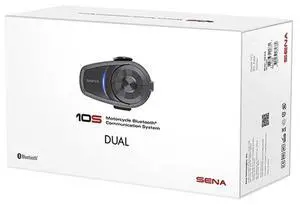 Sena 10S Motorcycle Bluetooth Headset Communication System, Dual Pack