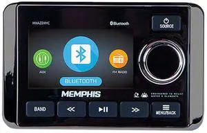 Memphis Audio MXAZ24MC Bluetooth Media Center with Zone Control and Video Input