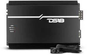 DS18 EXL-P2000X1D Korean 1-Channel Monoblock Subwoofer Car Audio Amplifier Competition Grade Class D MOSFET Amp 2000 Watts Rms - Remote BASS Knob Included
