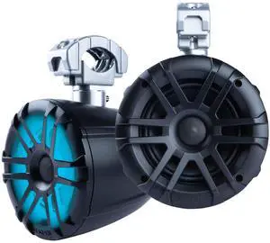 Memphis Audio MXA60TB 6.5" Coaxial Powersports Speaker Pods for Roll Bars, Black with LED