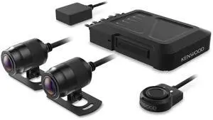 KENWOOD STZ-RF200WD Motorsports front Two-Camera 1080p Dual Dash Action-Camera System - WiFi, GPS, G-Sensor Loop, 32GB Card - Perfect for Motorcycles, UTV, ATV & Golf Carts