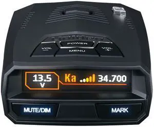 UNIDEN R4 Extreme Long-Range Laser/Radar Detector, Record Shattering Performance, Built-in GPS w/AUTO Mute Memory, Voice Alerts, Red Light & Speed Camera Alerts, Multi-Color OLED Display, Black