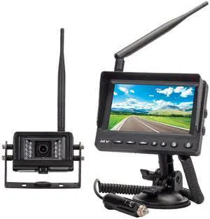 HD Wireless Backup Camera System for Enhanced Visibility in RVs, Tow Trucks, & Large Vehicles, Heavy Duty - Water Resistant
