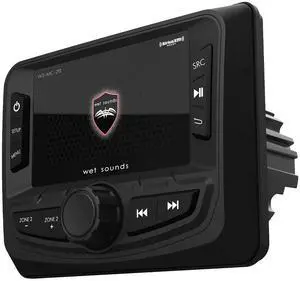 Wet Sounds | WS-MC-20 | Compact 2-Zone Media Receiver Source Unit with SiriusXM-Ready®
