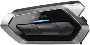 Sena 50R 3-Button Motorcycle Bluetooth Headset w/Sound by Harman Kardon Integrated Mesh Intercom System Premium Microphone & Speakers