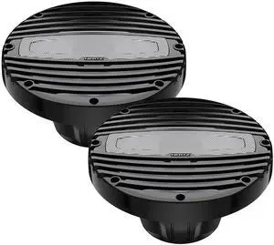 Hertz HMX-8-LD 8" 4-Ohm Marine Coaxial Speakers - RGB LED Lights & Black Grilles (Pair)