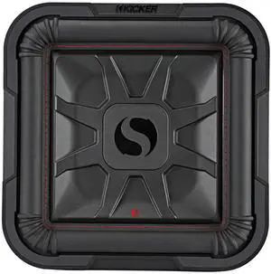 Kicker 46L7T122 L7T L7-Thin 12-Inch (30cm) Subwoofer, Dual Voice Coil, 2-Ohm, 600 Watt