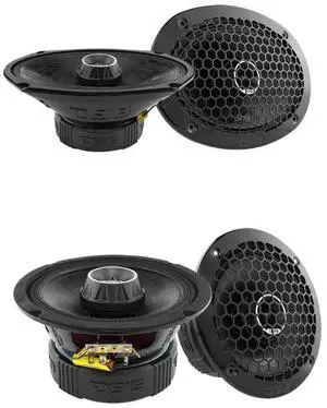 DS18 PRO Car Audio Component Package - 4 Water Resistant Midrange Speakers (2x 6.9" & 2x 6.5") with Grills Included