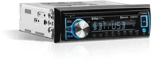 BOSS Audio Systems 750BRGB Car Stereo - Single Din, Bluetooth, CD DVD Player, AM/FM Radio Receiver, USB, AUX Input, Multi Color Illumination