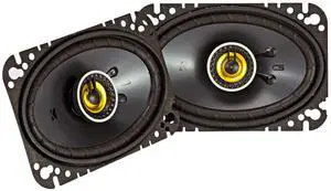 Kicker 46CSC464 CS-Series CSC46 4x6-Inch (100x160mm) Coaxial Speakers, 4-Ohm (Pair)