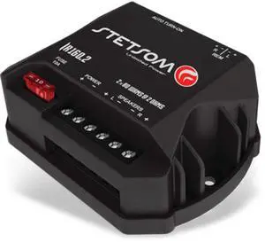 Stetsom IR 160.2 RCA 2 Ohms Compact Digital Multi-Channel Amplifier, IRON LINE, 160 Watts RMS 160x2, 2 Stable, Digital Car Audio Amp, Full-Range Sound Quality, Crossover, Factory Player Audio Adapter