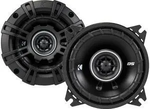 Kicker DSC40 4-Inch (100mm) Coaxial Speakers, 4-Ohm (Pair)