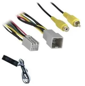 ASC Audio Adapter: Wire Harness to Retain OEM Backup Camera for Mitsubishi Lancer, Outlander, Outlander Sport (2014-2017)