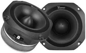 Timpano Super Tweeter 4 Inch TPT-ST25 Black, 8 Ohm, 900 Watts Max, 107 dB, 1.5 in Voice Coil, HIgh Sensitivity, Slim Profile Bullet Tweeters Speakers for Pro Audio (Pair)