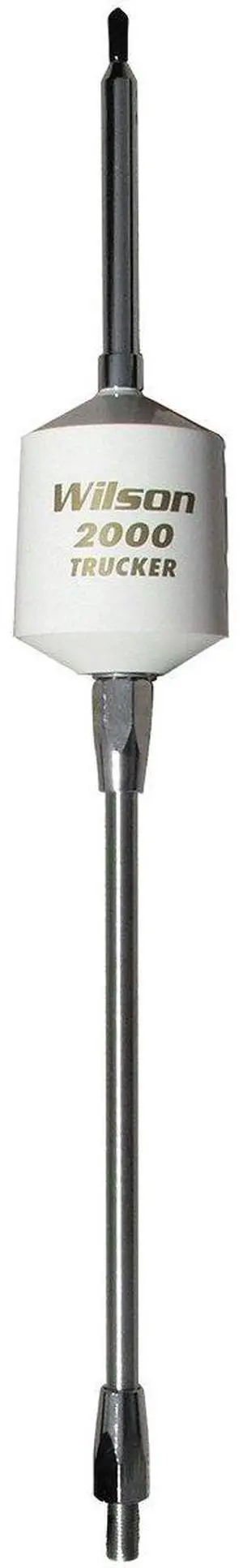 Wilson 305-497 T2000 Series Black Mobile CB Trucker Antenna with 10-Inch Shaft 49-Inch Steel Whip 3500 Watts AM|FM Ready CB Radio Antenna - White