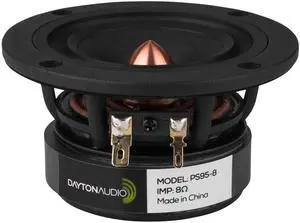 Dayton Audio PS95-8 3-1/2" Point Source Full Range Driver 8 Ohm