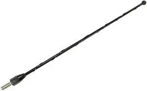 AntennaMastsRus - 9 Inch Black Short Antenna is Compatible with Honda Goldwing GL1800 (2001-2018) - Spiral Wind Noise Cancellation - Spring Steel Construction - Stainless Steel Threading