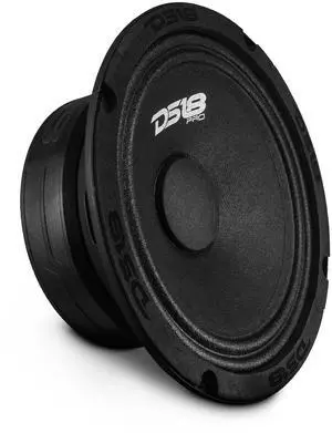 DS18 PRO-GM6.4 Loudspeaker - 6.5", Midrange, Black Steel Basket, 480W Max, 140W RMS, 4 Ohms - Premium Quality Audio Door Speakers for Car or Truck Stereo Sound System (1 Speaker)