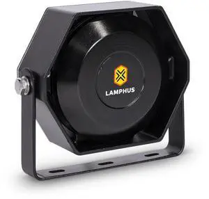LAMPHUS SoundAlert 100 W Compact Slim Speaker [118-124 dB] [IP66 Waterproof] [Universally Compatible] Air Horn Speaker for Emergency Police Fire Vehicles