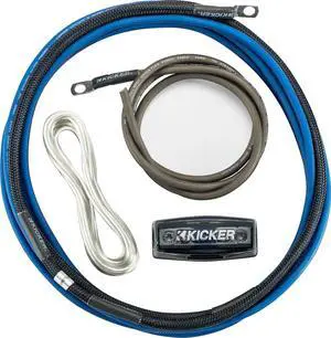 Kicker 46PK8 PK8 8-AWG Amplifier Power Kit - Power, Ground, Remote Wire and Fuse Block.