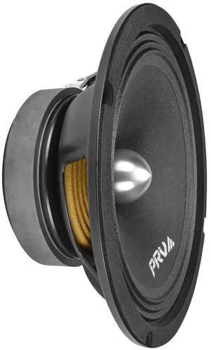 PRV AUDIO 8 Inch Midrange Speaker 8MR500-4 Bullet, 500 Watts Program Power, 4 Ohm, 1.5 in Voice Coil Bullet Speakers for Car Audio Door Louspeaker (Single)