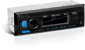 Planet Audio P350MB Car Audio Stereo System - Single Din, Bluetooth Audio and Hands-Free Calling, MP3, USB Audio, USB Charging, AUX Input, AM/FM Radio Receiver, No CD Player
