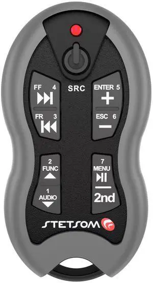 Stetsom SX2 - Universal Remote Control, Infrared, Long Range (1640 ft), 16 Functions, Learning Mode, Compatible With Car Audio Head Units, Home Devices and Video Equipment