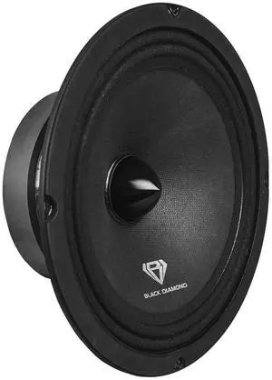 BLACK DIAMOND Dia-M8.4B Loudspeaker - 8", Midrange with Bullet, 550W Max, 275W RMS, 4 Ohms - Premium Quality Audio Door Speakers for Car or Truck Stereo Sound System (1 Speaker)