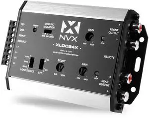 NVX XLOC24X 2 inputs / 4 outputs High Voltage Active Line Output Converter with Impedance Matching and Remote Level Control