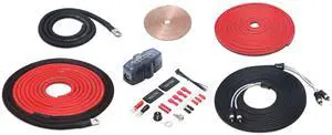 Recoil PCK8 True 8 Gauge 99.99% Oxygen Free Copper Complete Amplifier Wiring Kits, Subwoofer Installation Wiring Wire