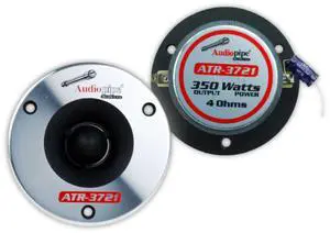 Audiopipe 2 Pair 350 Watts Max 4 Ohm Titanium Super Bullet Tweeters ATR-3721