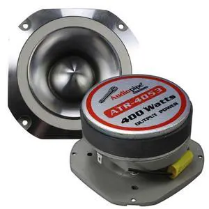 Audiopipe 1 Pair Super Tweeter 4" 400 Watts Car Stereo Bullet Diamond Chrome ATR-4053