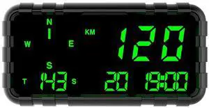 Kingneed C3012 HUD Speedometer Odometer Compass Head Up Display GPS Digital Display Big Fonts Univsersal for All Cars Truck Bus Vehicles New