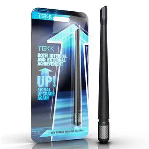 TEKK Carbon Fiber Short Antenna Compatible with Select Models(2007-2023 Wrangler/Silverado) / 7.9 Inches Premium Flexible Rubber/Designed for Enhance FM/AM Radio Signal Reception