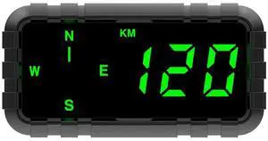 Kingneed HUD Speedometer Odometer Compass Head Up Display GPS Digital Display Big Fonts Univsersal for All Cars Vehicles New C3010
