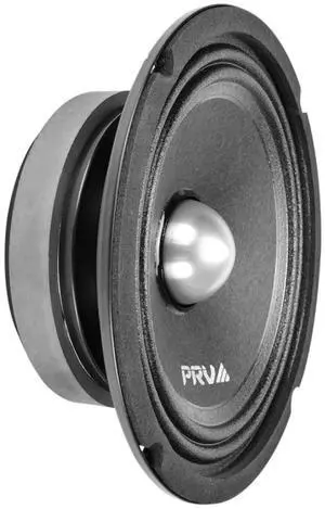 PRV AUDIO 6.5 Inch Shallow Midrange Bullet Speaker 6MR250B-4 Slim, 250 Watts 4 Ohm Car Audio Slim Speaker, Compact for Doors (Single)