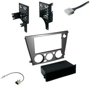 American International Single or Double DIN Radio Dash Kit for 2005-2009 Subaru Legacy & Outback with Antenna Adapter & Wiring Harness
